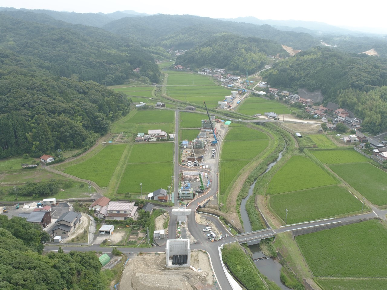 出雲湖陵道路常楽寺第２高架橋下部第４工事