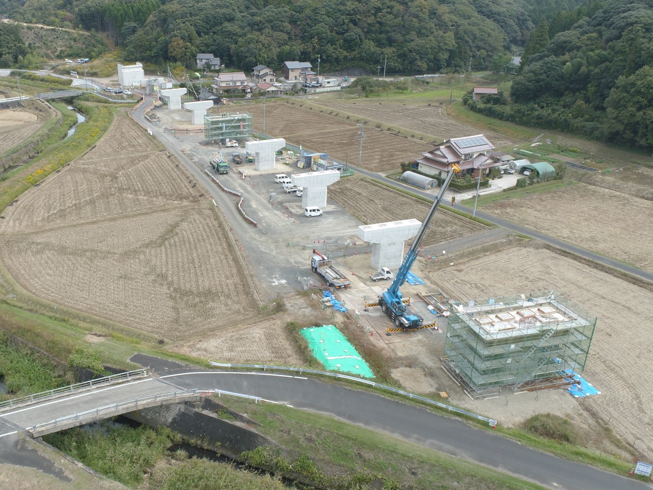 出雲湖陵道路常楽寺第２高架橋下部第４工事