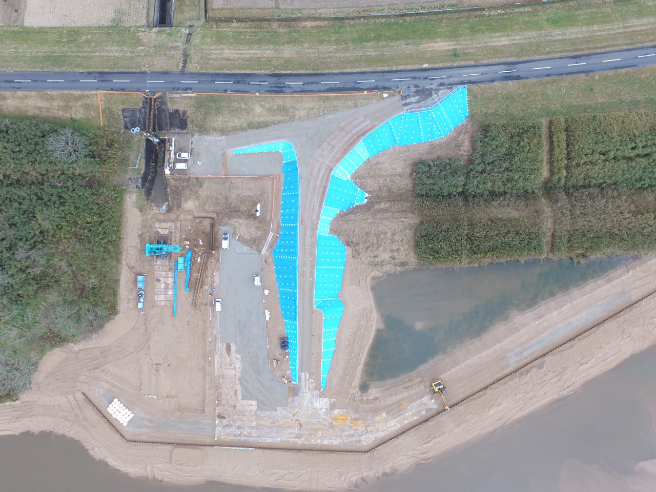 令和元年度　県営農地耕作条件改善事業　斐川下阿宮地区　取水施設整備工事