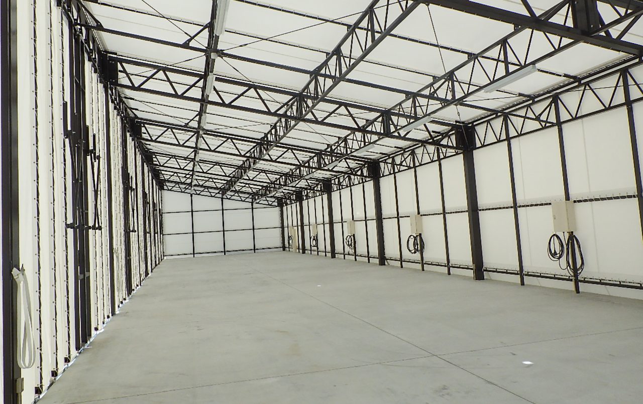 ㈲旭養鶏舎テント倉庫新築工事