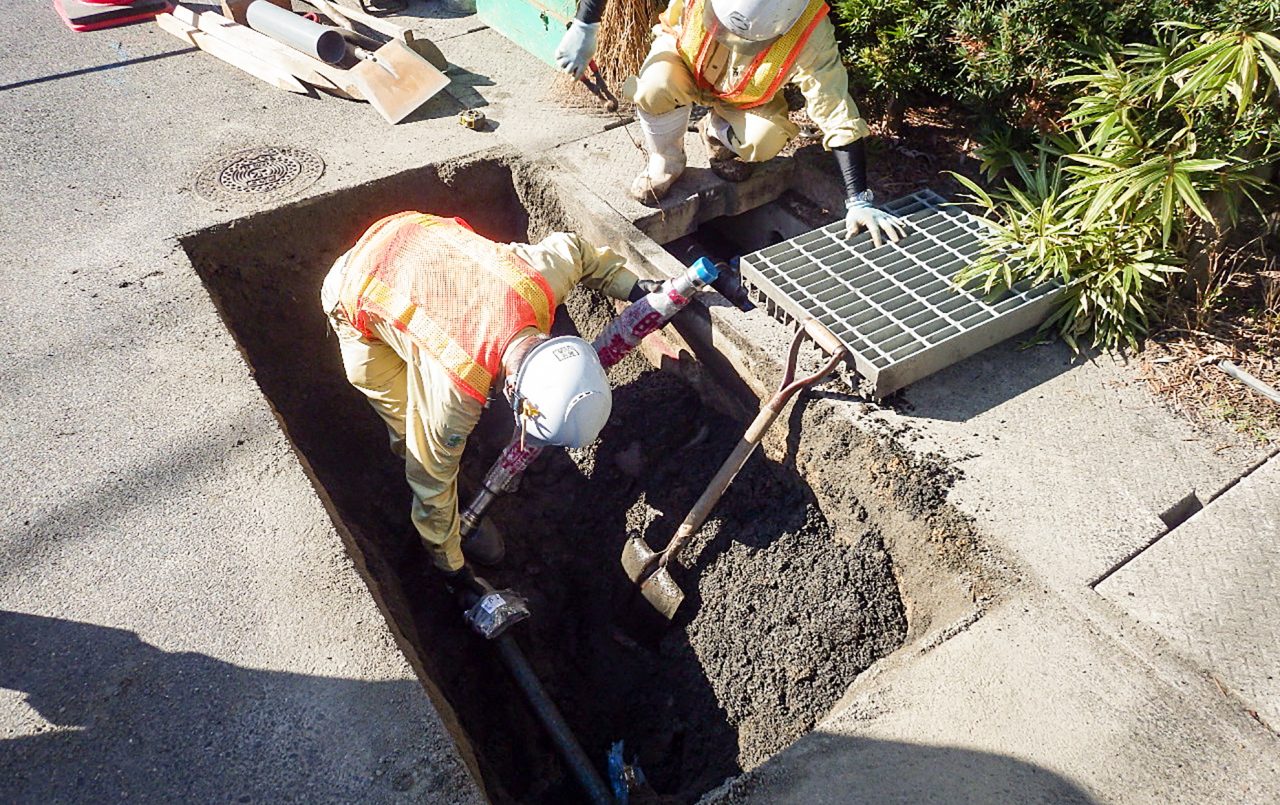 （支）白枝町ひばりヶ丘西公園西配水管布設工事