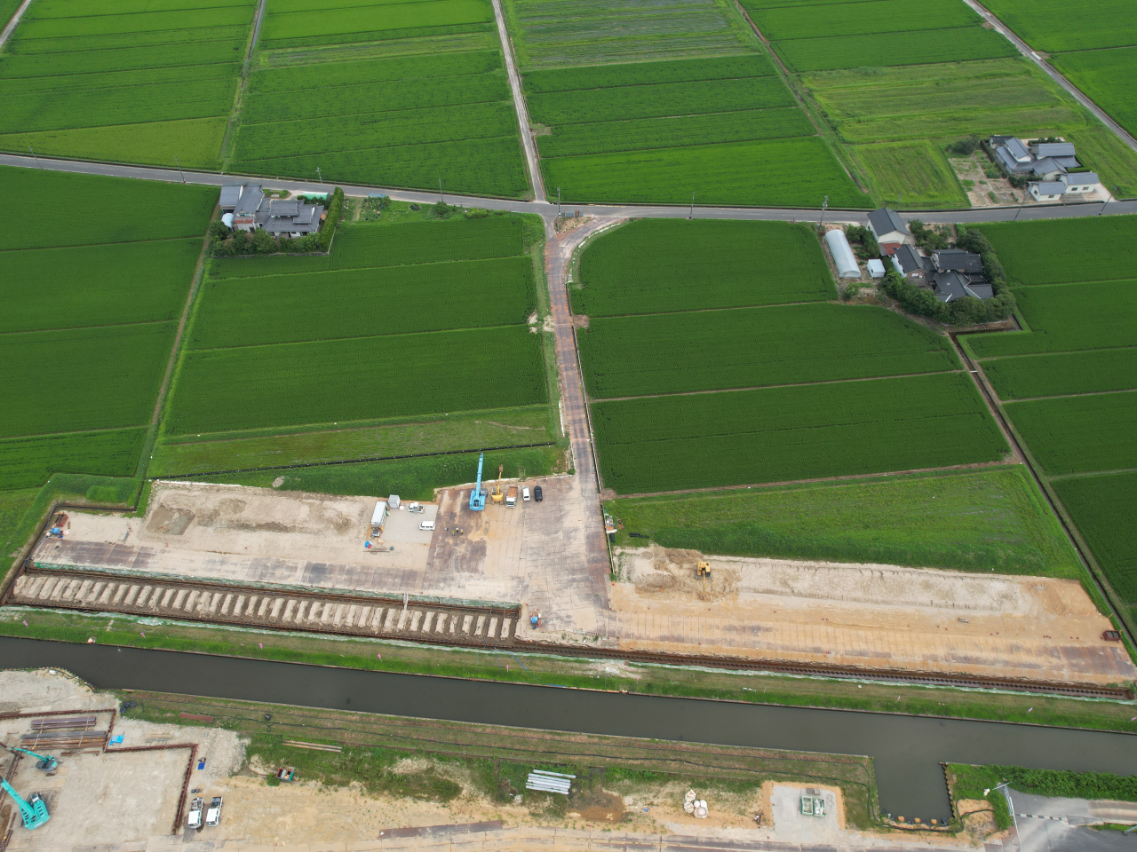 宍道湖西岸農地整備事業　論田川排水路改修（その1）工事