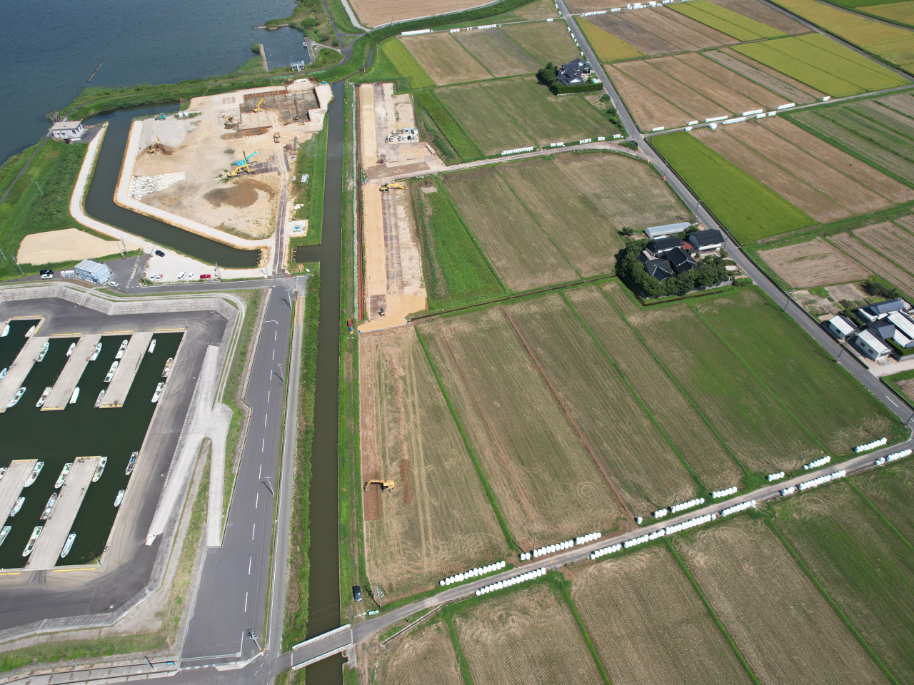 宍道湖西岸農地整備事業　論田川排水路改修（その1）工事