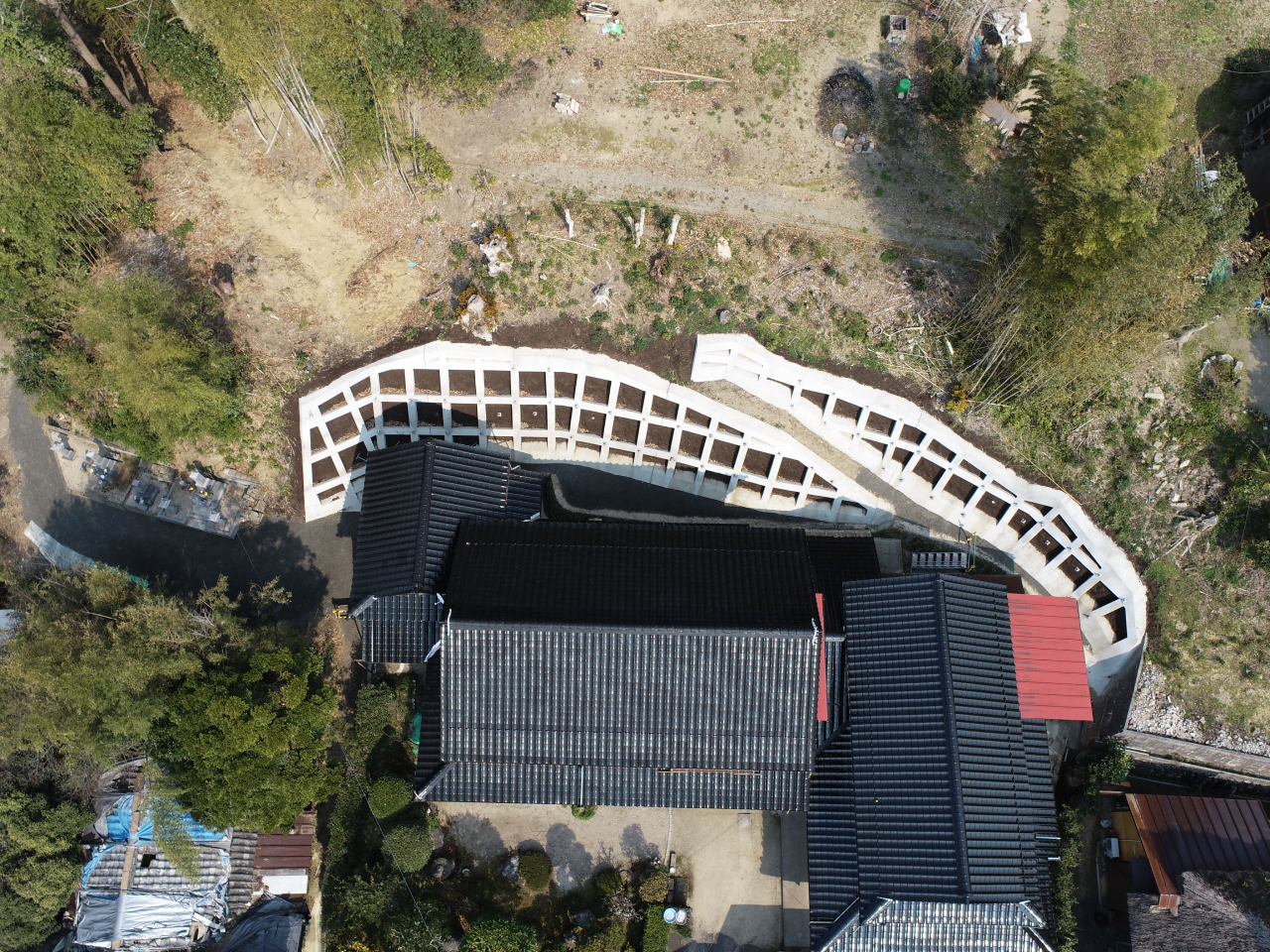 令和3年度地すべり防止事業（多久4ブロック）山腹工事