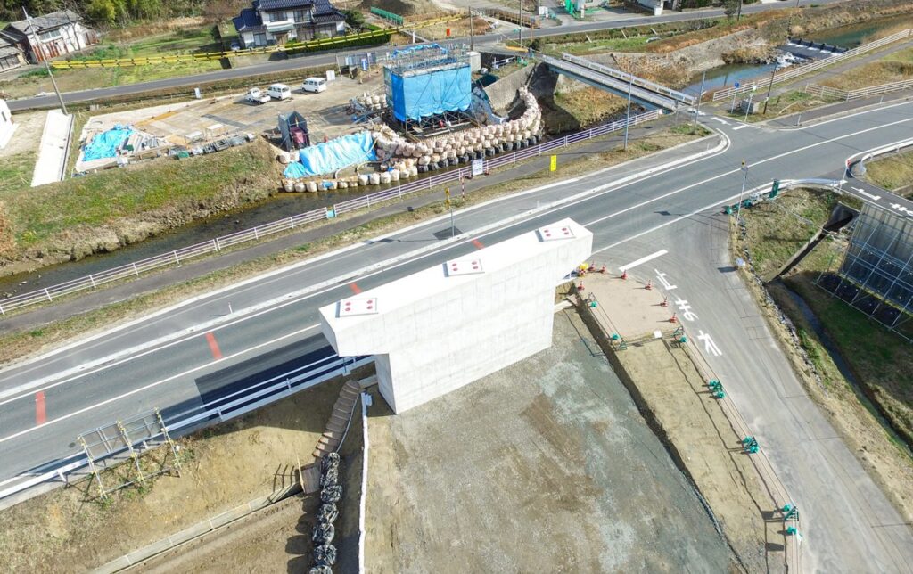 静間仁摩道路大国高架橋下部工事