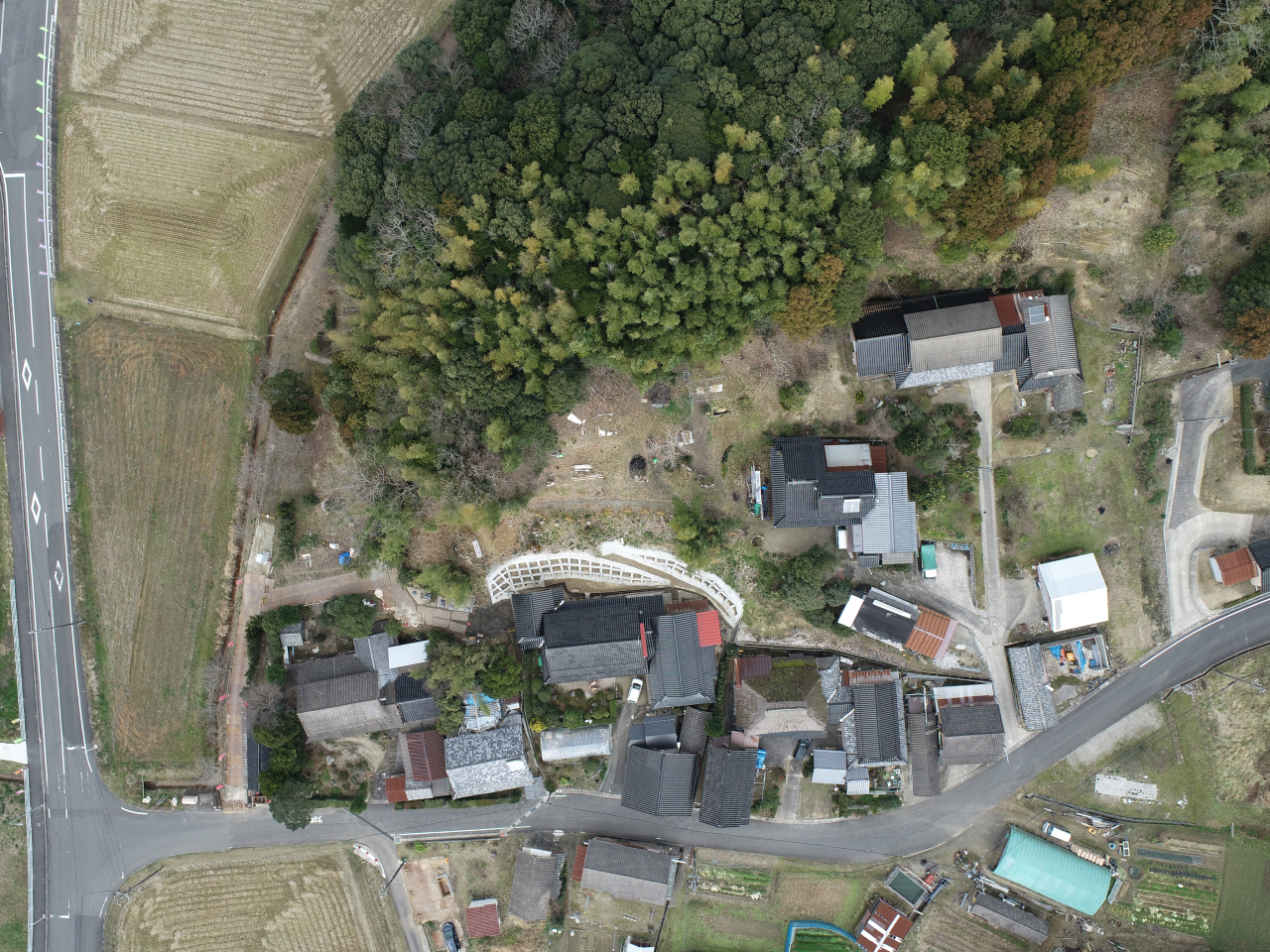 令和3年度地すべり防止事業（多久4ブロック）山腹工事