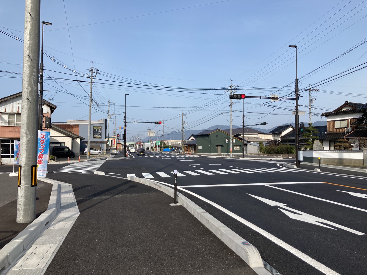 国道９号直江交差点改良工事