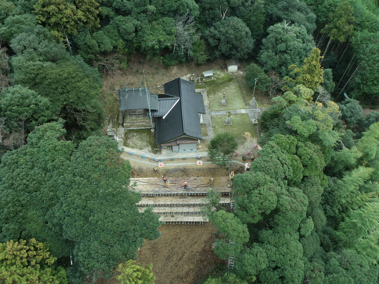 令和6年度　地すべり防止事業（多久1ブロック）山腹工事