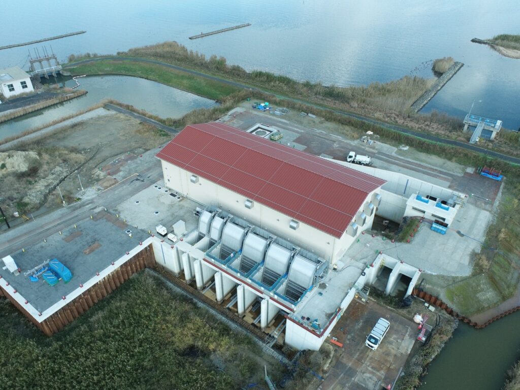 宍道湖西岸農地整備事業 論田川排水機場建屋建築工事